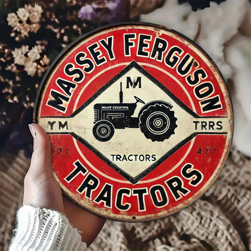 Agriculture Farming Logos - Vintage Massey Ferguson Tractors Retro Metal