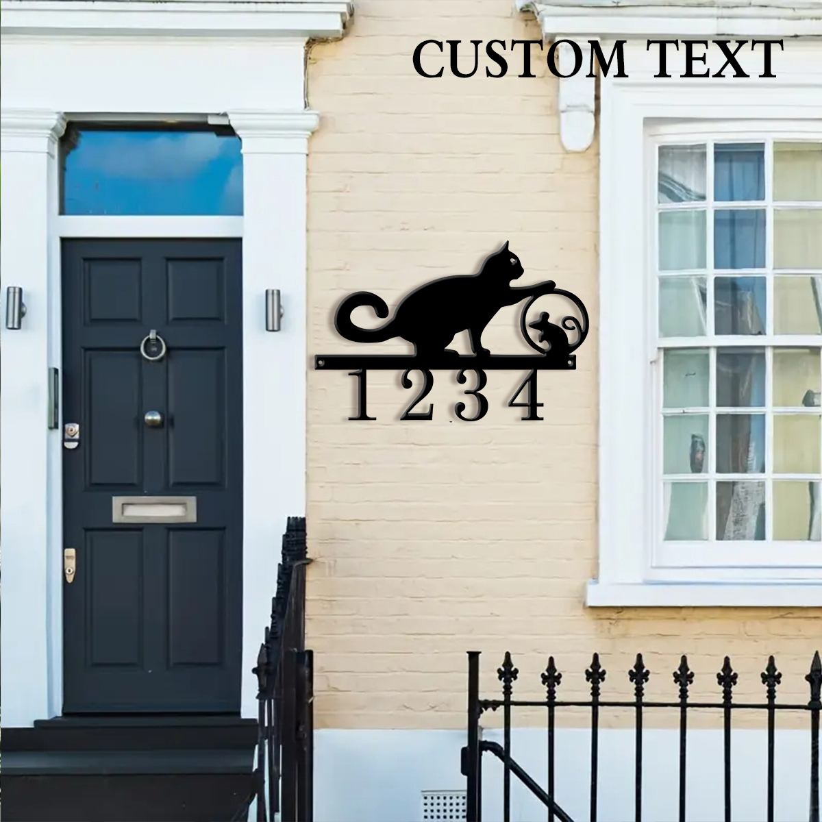Farming A - 1Pc Custom cat Metal Door Street