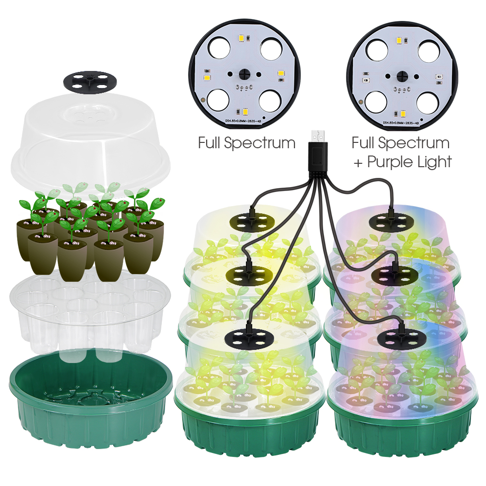 Seed Planter - Round Seed Starter Tray with Full