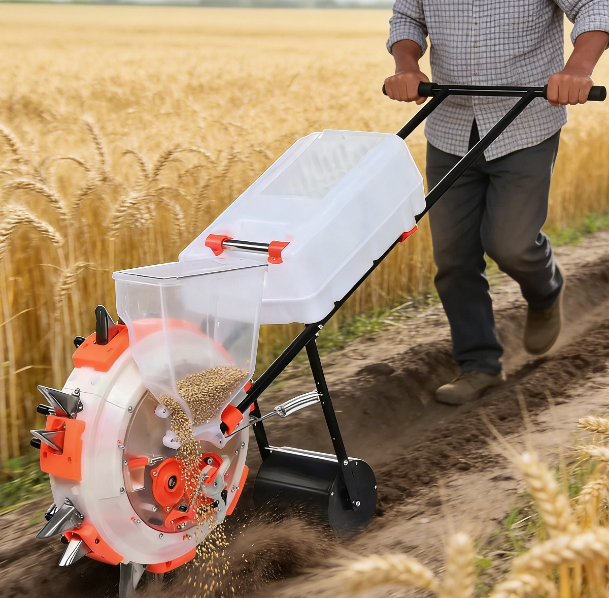 Hand Push Manual Seeder - Manu - Seed Planter avis et prix