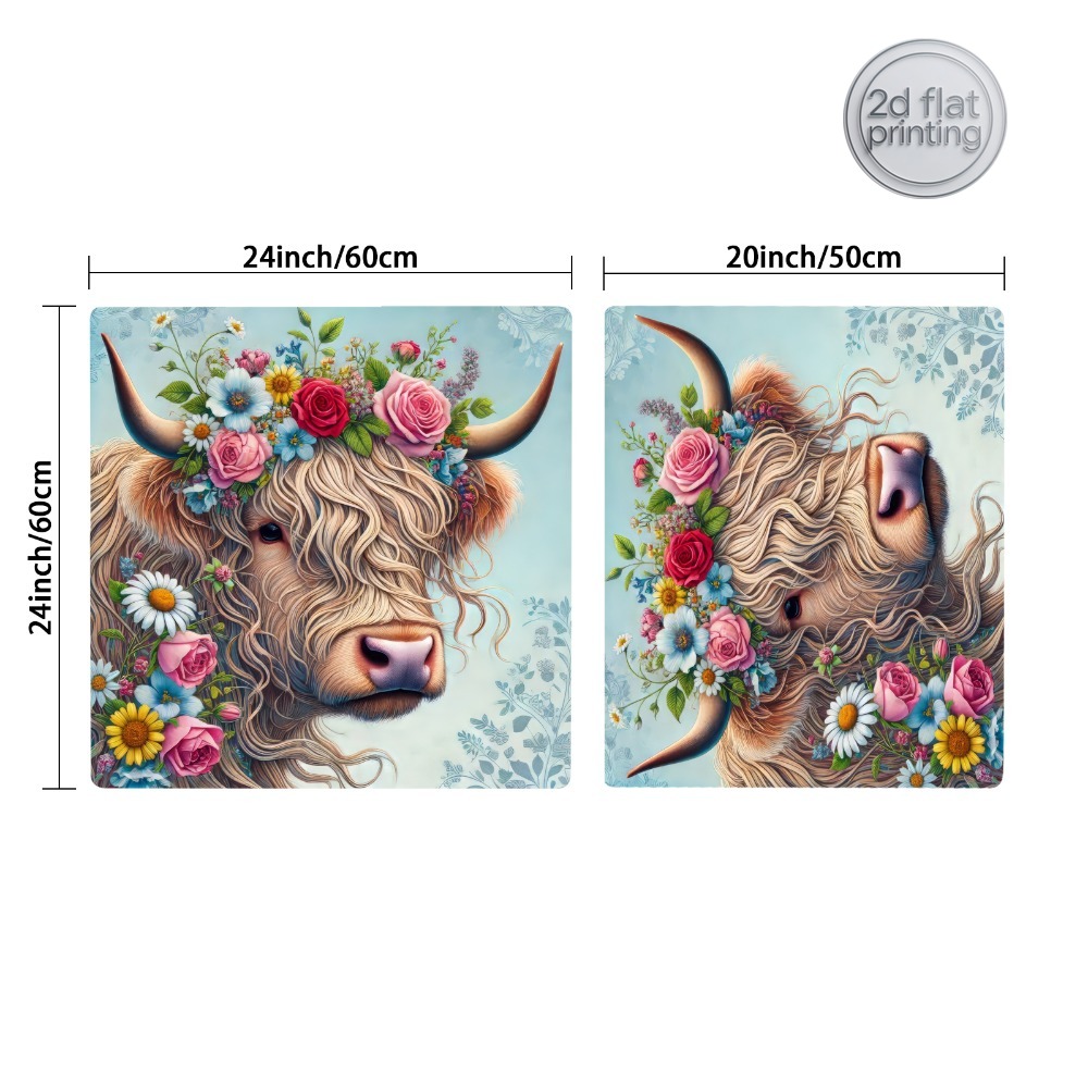 1pc, Artificial Leather Dish D - Cow Mat Rubber avis et prix