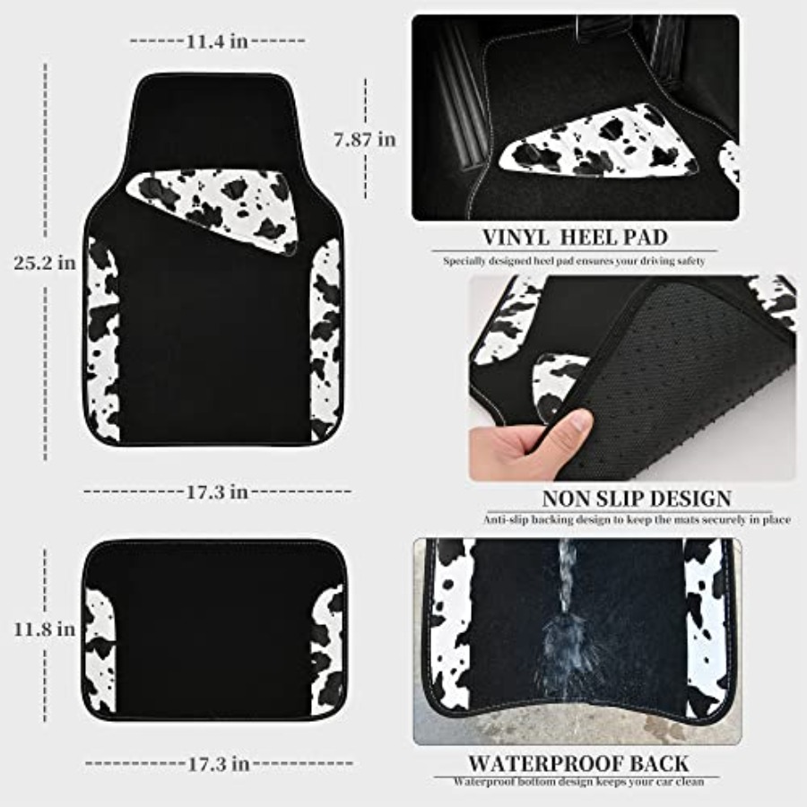Waterproof Universal Fit Car F - Cow Mat Rubber avis et prix