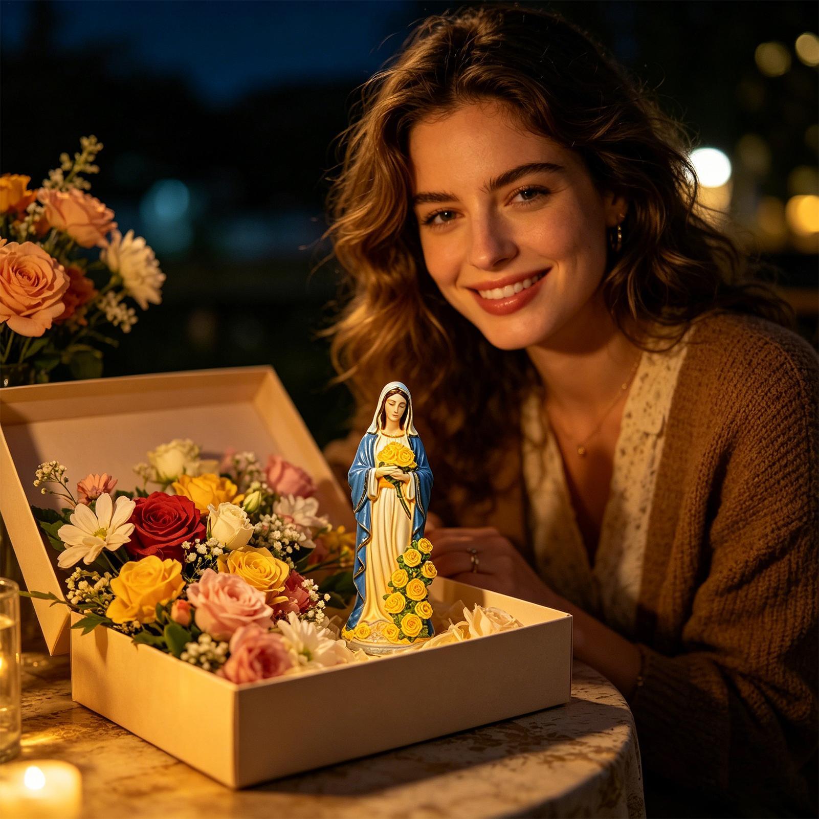 Virgin Mary Solar Statue Garde - Farming And Agriculture avis et prix