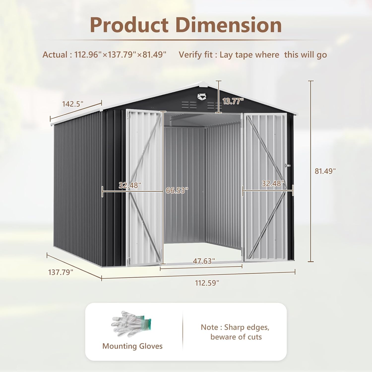 10x12 FT Metal Outdoor Storage - Farming And Agriculture avis et prix