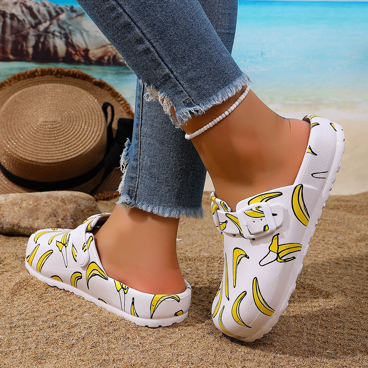 Women's Cartoon Banana Print S - Farming And Agriculture avis et prix