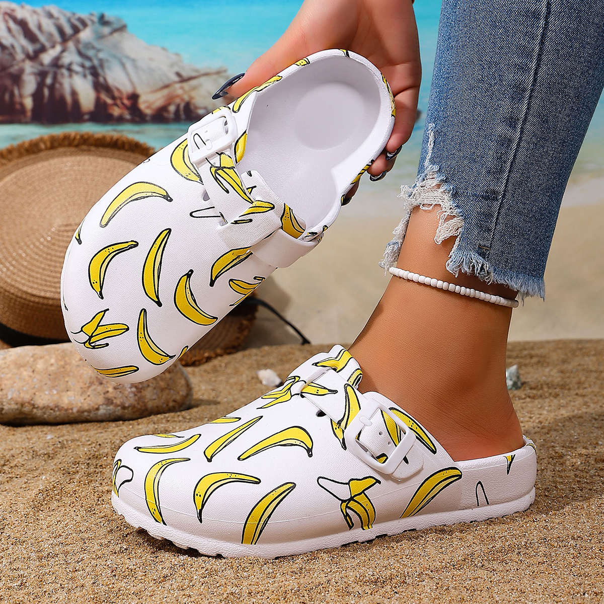 Women's Cartoon Banana Print S - Farming And Agriculture avis et prix