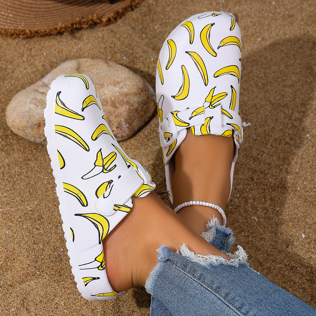 Women's Cartoon Banana Print S - Farming And Agriculture avis et prix