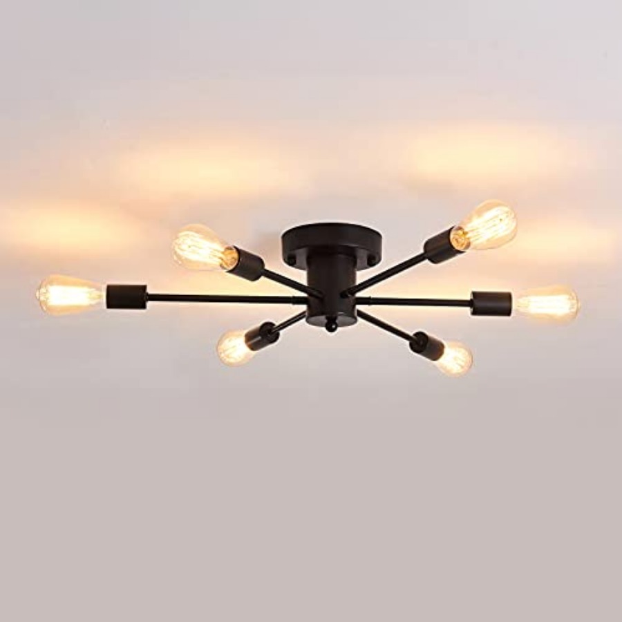 6 Lights Sputnik Semi Flush Mo - Farming A avis et prix