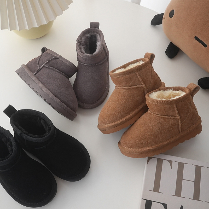 Children Winter Snow Boots Bab - Cow Mat Rubber avis et prix