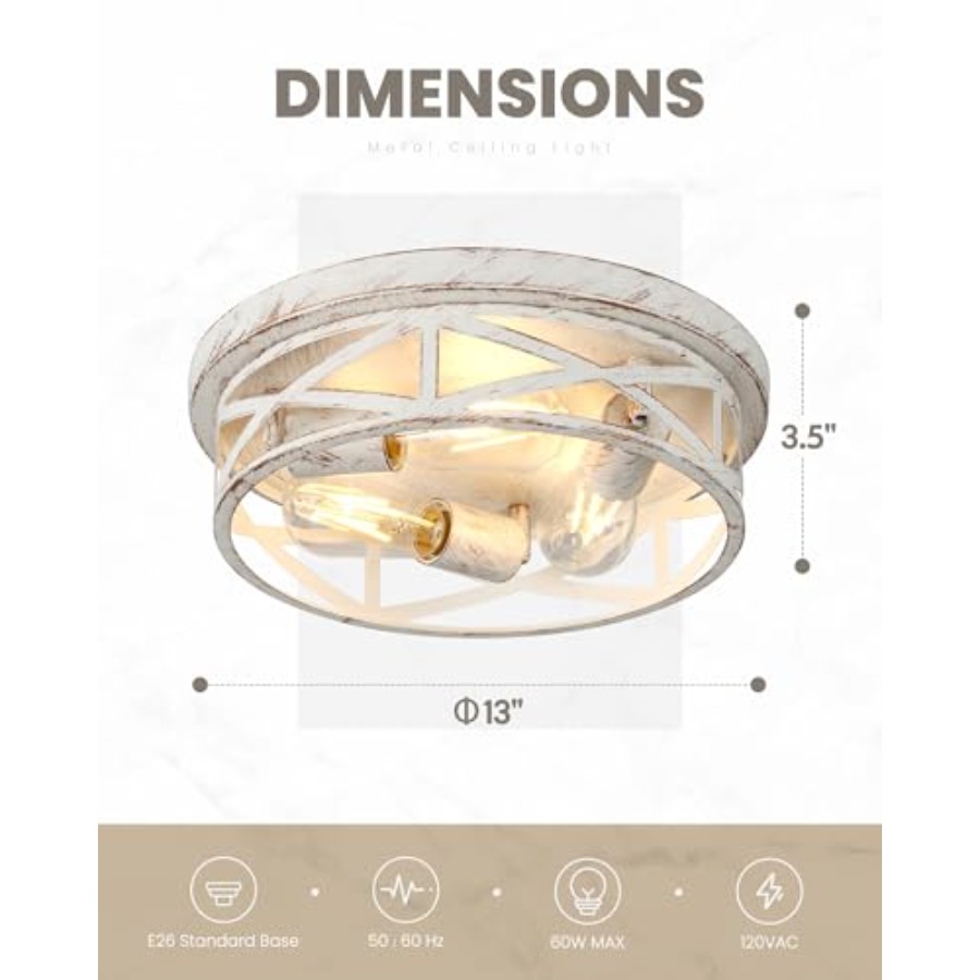 13 inch Flush Mount Ceiling Li - Farming A avis et prix