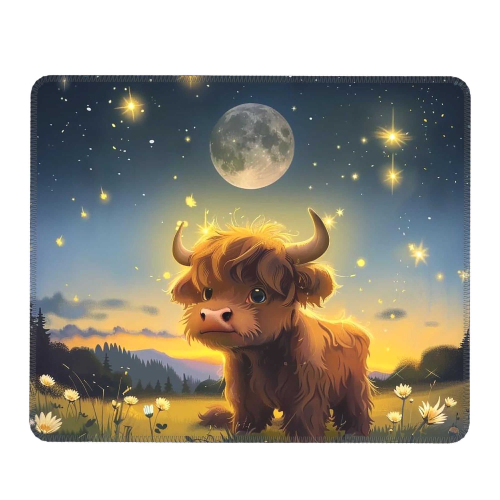 Highland Cow In Magical Forest - Cow Mat Rubber avis et prix