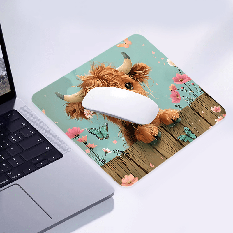 Brand Cute Highland Cow Mouse  - Cow Mat Rubber avis et prix