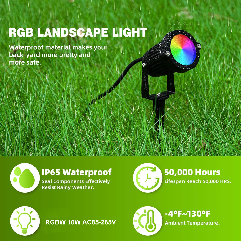 RGBW Landscape Lighting 10W wi - Farming And Agriculture avis et prix