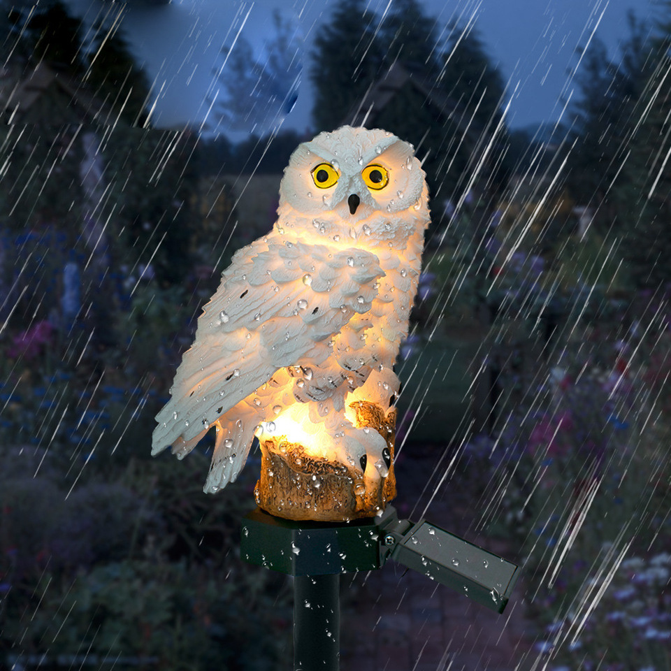 Solar Owl Statue Garden Light  - Farming And Agriculture avis et prix
