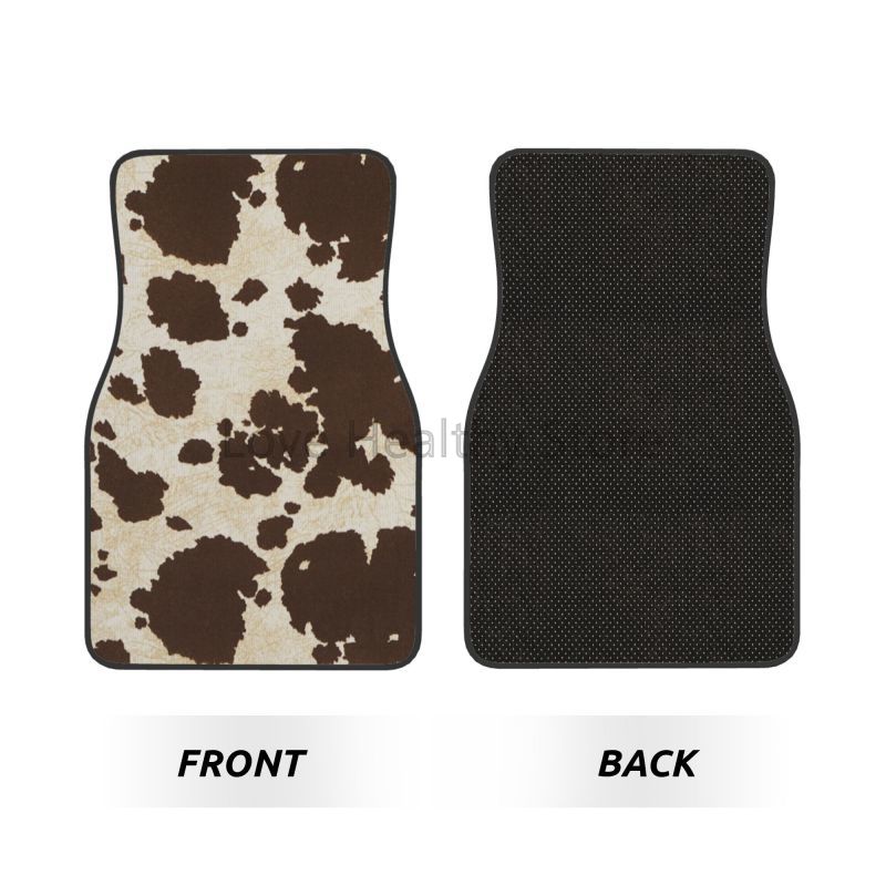 Cow Car Floor Mats Set of 4 Br - Cow Mat Rubber avis et prix