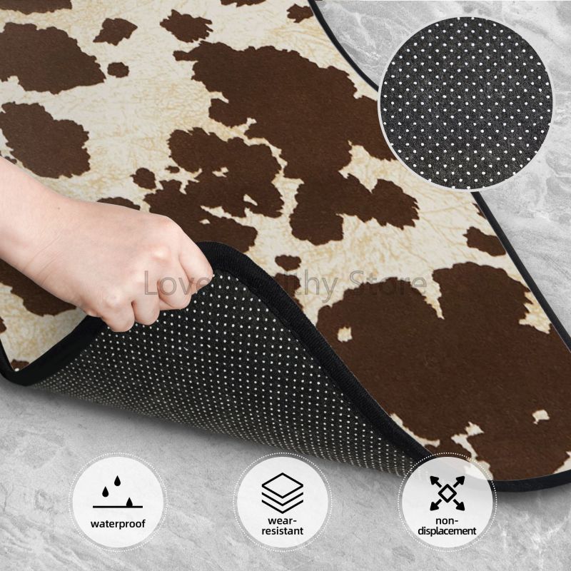 Cow Car Floor Mats Set of 4 Br - Cow Mat Rubber avis et prix