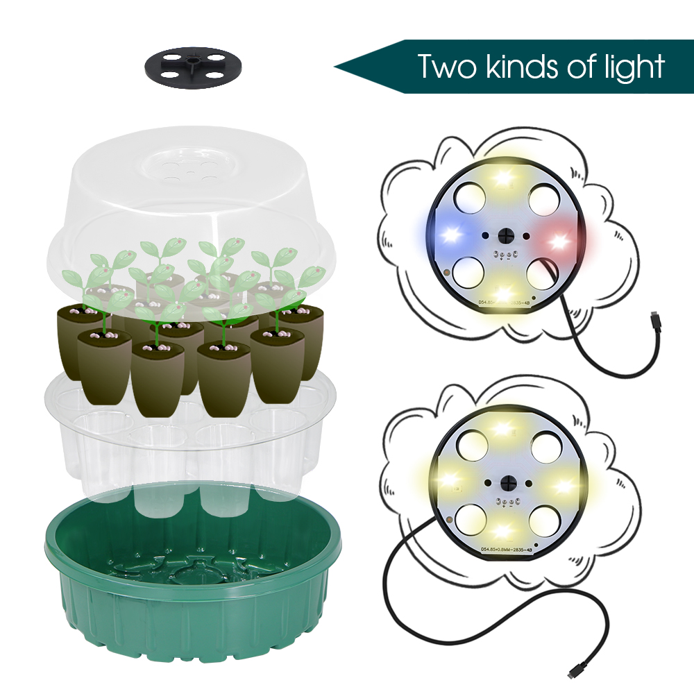 Round Seed Starter Tray with F - Seed Planter avis et prix