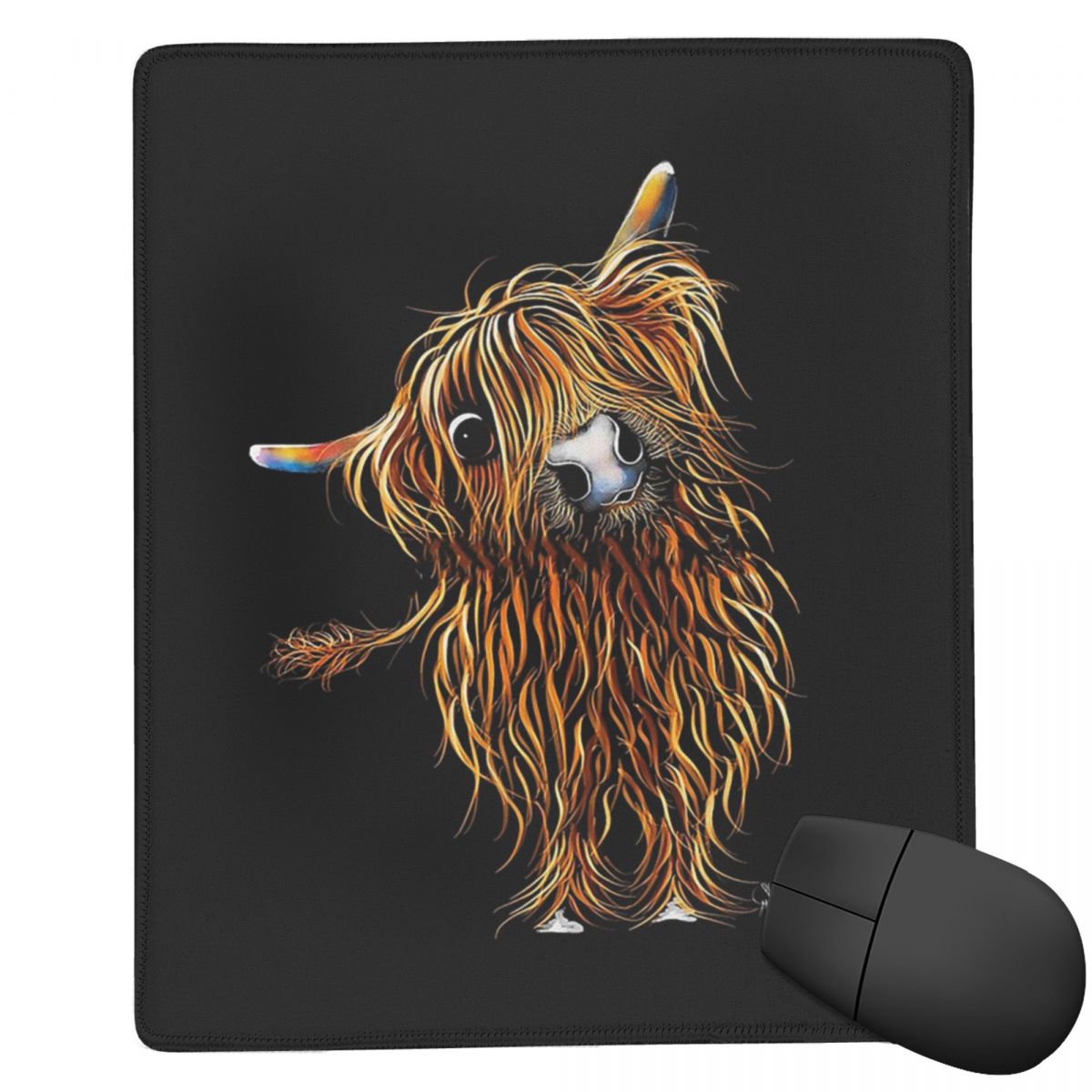 Highland Cow Print 7x9 in 22x1 - Cow Mat Rubber avis et prix