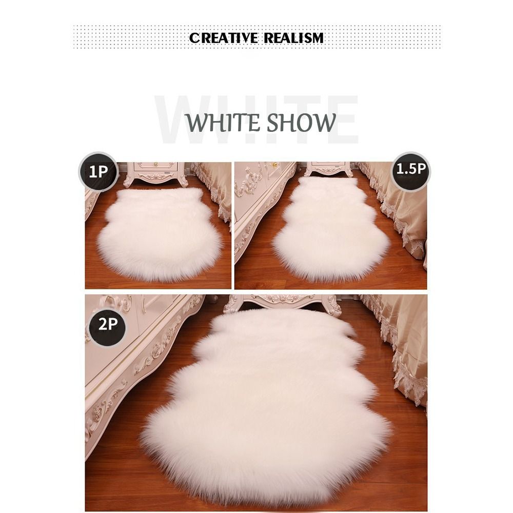 Artificial Sheepskin Long Hair - Cow Mat Rubber avis et prix