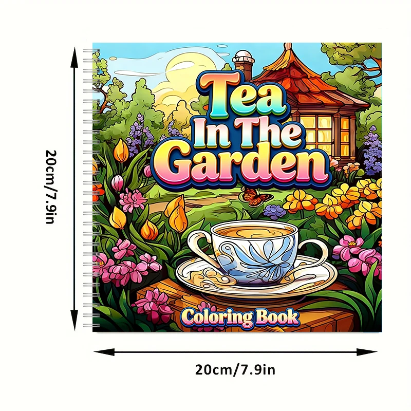 Tea In The Gardens Coloring Bo - Farming And Agriculture avis et prix