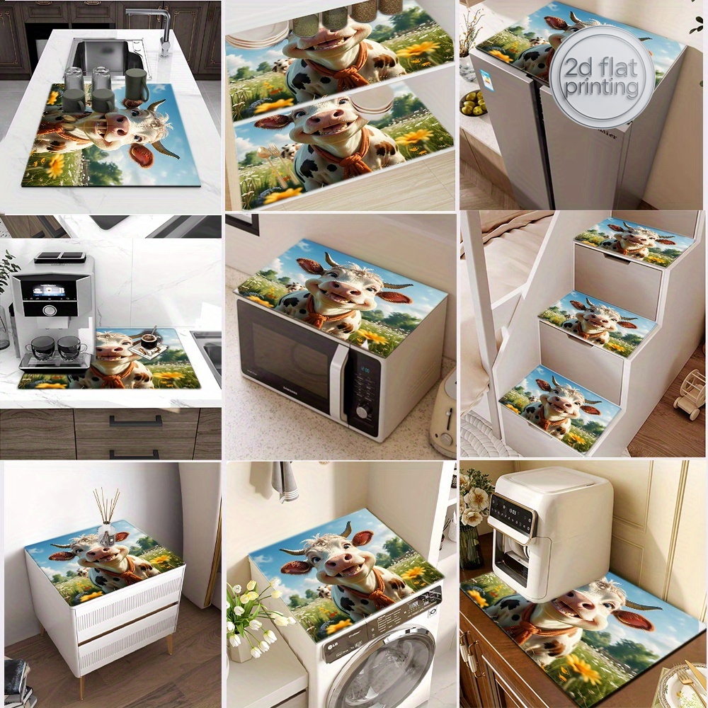 2D Flat Printing 1pc Cow Print - Cow Mat Rubber avis et prix